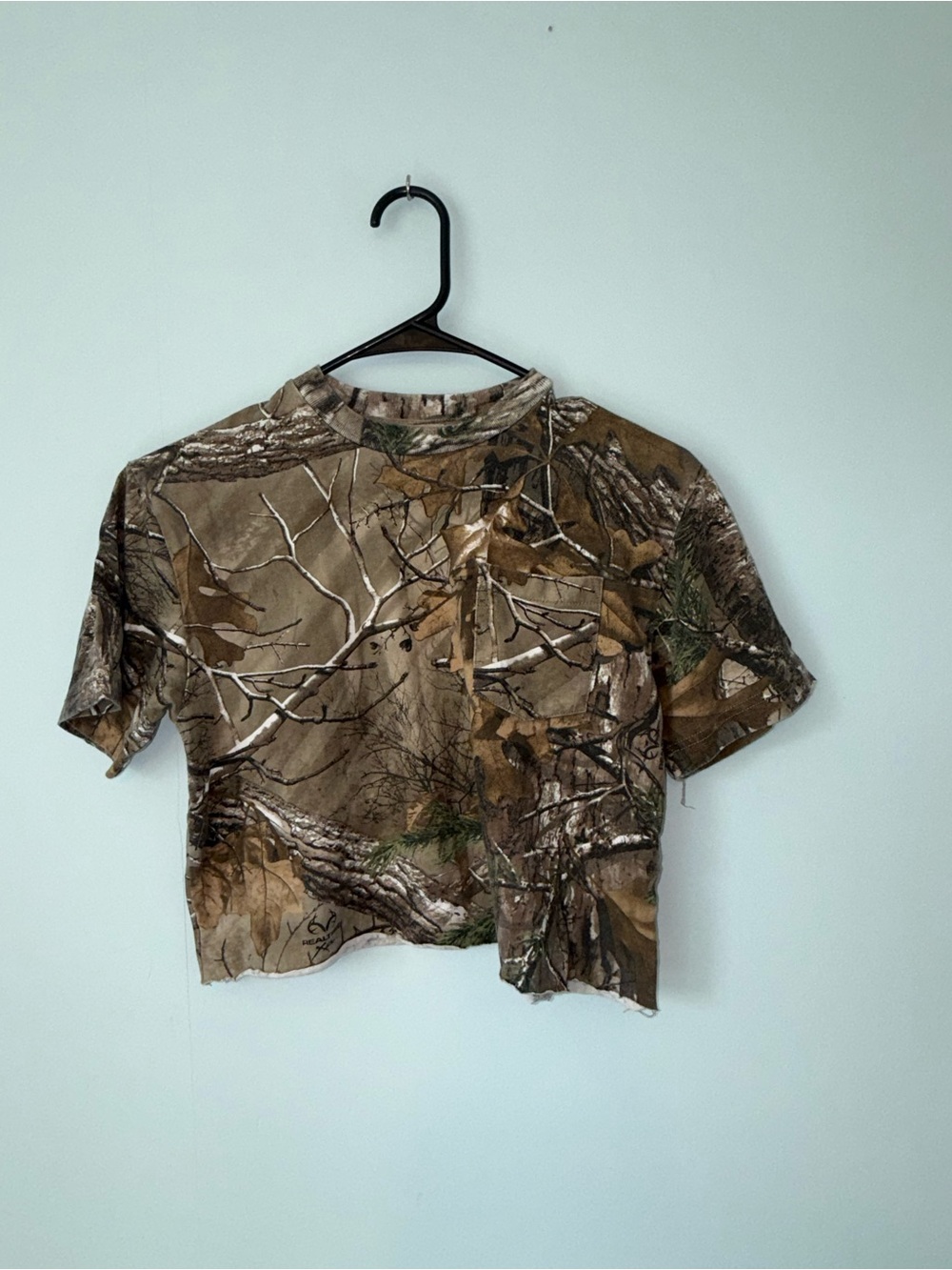 Wrangler Camo Neckline Tee in Brown, Tan, Green, Gray